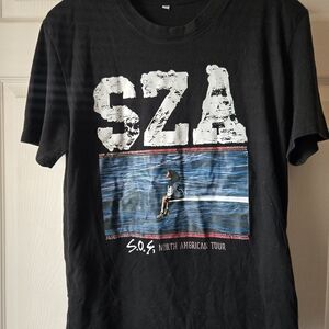 SZA Black Graphic Short Sleeve Tour T-Shirt